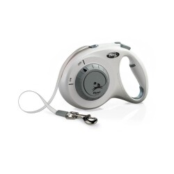 Flexi Select Açık Gri 7 MT Otomatik Şerti Tasma - Flexi