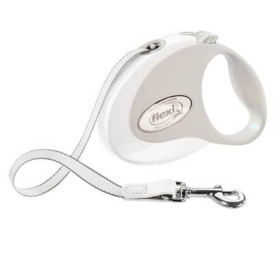 Flexi Style White 5 mt Şerit Otomatik Tasma Medium - 1