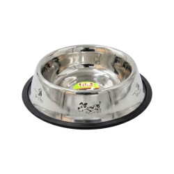 Flip Kedi ve Küçük Irk Köpek Figürlü Çelik Mama ve Su Kabı 235 Ml - Flip