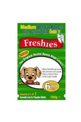Freshy Ağız Kokusu Önleyici Yeşil Kemik Köpek Ödülü 140 gr 7 Adet - Freshy
