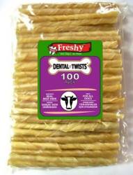 Freshy Dental Natural Burgu Köpek 100'lü Paket - 13 cm - 2