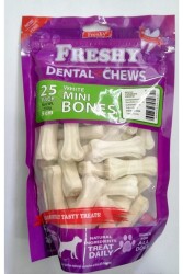 Freshy Dental Pres Köpek Kemirme Kemiği - 5 cm - 25'li Paket - Freshy