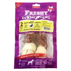 Freshy Ördek Eti Kaplı Deri Çubuk 15 Cm 2 li - Freshy