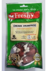 Freshy Tavuk Butları Tavuk Etiyle Sarmalanmış Kalsiyum Kemikleri Köpek Ödülü 90gr - Freshy