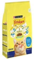 Friskies Somonlu ve Sebzeli Kısırlaştırılmış Yetişkin Kedi Maması 10 kg - Friskies