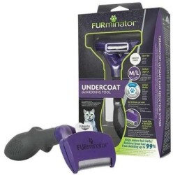 Furminator Kısa Tüylü Kedi Tüy Tarağı L - Furminator