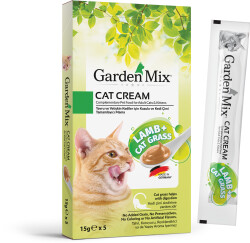 Garden Mix Kedi Kreması Kuzu + Kedi Otu 15 gr X 5 Adet - Garden Mix