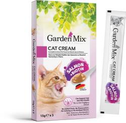 Garden Mix Kedi Kreması Somon + Biotin 15 gr X 5 Adet - Garden Mix