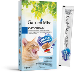 Garden Mix Kedi Kreması Tavuk + Taurin 15 gr X 5 Adet - Garden Mix