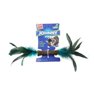 Gigwi Johnny Stick Catnipli Doğal Yeşil Çift Tüylü Kedi Oyuncağı - 1