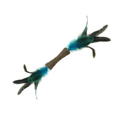 Gigwi Johnny Stick Catnipli Doğal Yeşil Çift Tüylü Kedi Oyuncağı - 2