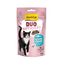 GimCat Duo Soft Snacks with Salmon & Trout Kedi Ödülü 50 Gr - GimCat