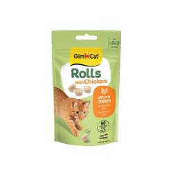 Gimcat Rolls with Chicken Tavuklu Kedi Ödül Tableti 50 Gr - GimCat