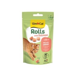 Gimcat Rolls with Salmon Somonlu Kedi Ödül Tableti 50 Gr - GimCat