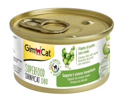 Gimcat Shinycat SF Fileto Tavuklu ve Elmalı Kedi Konservesi 70 gr - Gimcat