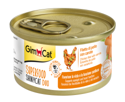 Gimcat Shinycat SF Fileto Tavuklu ve Havuçlu Kedi Konservesi 70 gr - Gimcat