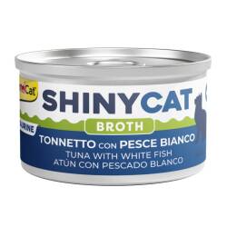 Gimcat Shinycat Sos İçinde Beyaz Balıklı Ton Balık Kedi Konserve Maması 70 Gr - Gimcat