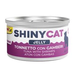 Gimcat Shinycat Sos İçinde Jelly Karidesli Ton Balığı Kedi Konserve Maması 70 Gr - Gimcat
