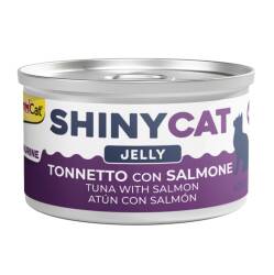 Gimcat Shinycat Sos İçinde Jelly Somonlu ve Ton Balıklı Kedi Konserve Maması 70 Gr - Gimcat