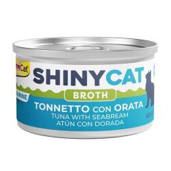 Gimcat ShinyCat Soslu Ton Ve Çipura Balıklı Kedi Konservesi 70 Gr - Gimcat