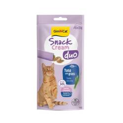 Gimcat Snack Cream Duo Ton Balıklı & Kedi Otlu Kedi Ödülü 6x15g - GimCat