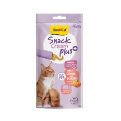 Gimcat Snack Cream Senior Somonlu & Balkabaklı Kedi Ödülü 6x15gr - GimCat