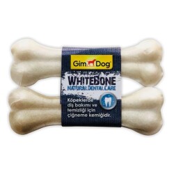 Gimdog Mordimi Beyaz Press Kemik 14 cm 2'li 120 gr - Gimdog