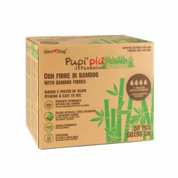 Gimdog Pupi Piu Bamboo Köpek Çiş Eğitim Pedi 60 x 90 cm 50'li - GimDog