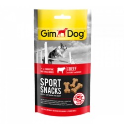 GimDog Sportsnacks Beef Sığır Etli Köpek Eğitim Ödül Tableti 60 gr - Gimdog