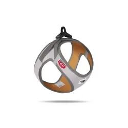 Glow Curlı Clasp Vest Harness Reflectıve Gri Köpek Göğüs Tasması M - Curli