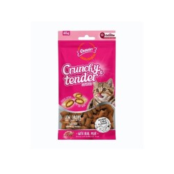 Gnawlers Crunchy Somonlu ve Sütlü Prebiotik Destekli Kedi Ödül Maması 65gr - Gnawlers