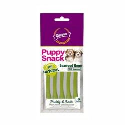 Gnawlers Seaweed Bone Deniz Yosunlu Yavru Köpek Ödül Kemiği 6'lı 40 gr - Gnawlers