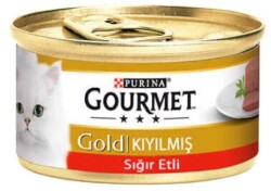 Gourmet Gold Kıyılmış Sığır Etli Yetişkin Kedi Konservesi 85 gr - 1