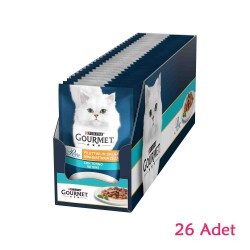 Gourmet Perle Pouch Izgara Ton Balıklı Yetişkin Kedi Konservesi 26 Adet X 85 gr - 1