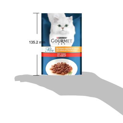 Gourmet Perle Pouch Parça Etli Izgara Sığır Etli Yetişkin Kedi Konservesi 85 gr - 3