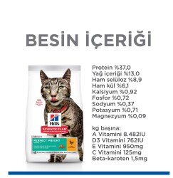 Hill's SCIENCE PLAN İdeal Kilo Yetişkin Tavuklu Kedi Maması 2,5 kg - 4