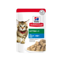 Hill's SCIENCE PLAN Gravy Kitten Okyanus Balıklı Yavru Kedi Konservesi 85 gr - Hill's Science Plan