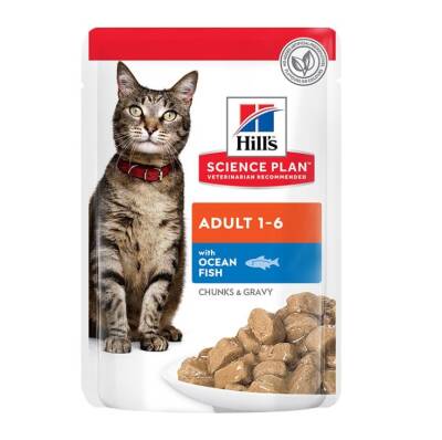 Hill's SCIENCE PLAN Gravy Okyanus Balıklı Yetişkin Kedi Konservesi 85 Gr - 1