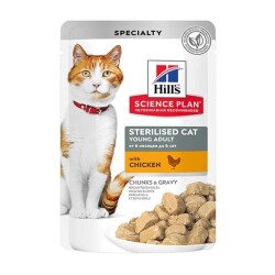 Hill's SCIENCE PLAN Gravy Sterilesed Kısırlaştırılmış Tavuklu Yaş Kedi Maması 85 Gr - Hill's Science Plan