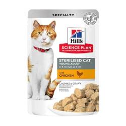 Hill's SCIENCE PLAN Gravy Sterilesed Kısırlaştırılmış Tavuklu Yaş Kedi Maması 85 Gr - Hill's Science Plan