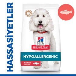 Hill's SCIENCE PLAN Hipoalerjenik Yetişkin Orta Irk Somonlu Köpek Maması 10 kg + 2 kg - Hill's Science Plan