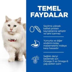 Hill's SCIENCE PLAN Hypoallergenic Yumurta ve Böcek Proteinli Yetişkin Kedi Maması 1,5 Kg - 3