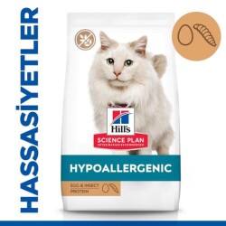 Hill's SCIENCE PLAN Hypoallergenic Yumurta ve Böcek Proteinli Yetişkin Kedi Maması 7 Kg - Hill's Science Plan
