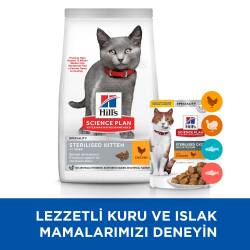 Hill's SCIENCE PLAN Kısırlaştırılmış Tavuklu Yavru Kedi Maması 1,5 kg - 5