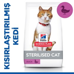 Hill's SCIENCE PLAN Kısırlaştırılmış Yetişkin Ördekli Kedi Maması 8 kg + 2 kg - 1