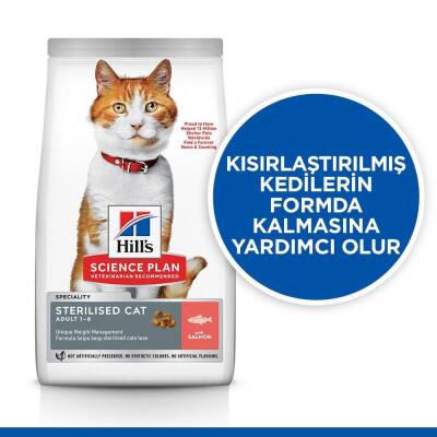 Hill's SCIENCE PLAN Kısırlaştırılmış Yetişkin Somonlu Kedi Maması 8 kg + 2 kg - 2