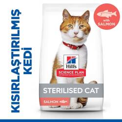 Hill's SCIENCE PLAN Kısırlaştırılmış Yetişkin Somonlu Kedi Maması 8 kg + 2 kg - Hill's Science Plan
