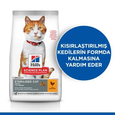 Hill's SCIENCE PLAN Kısırlaştırılmış Yetişkin Tavuklu Kedi Maması 8 + 2 kg - 4
