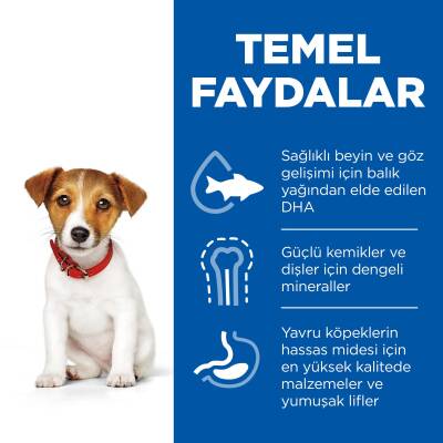 Hill's SCIENCE PLAN Küçük ve Mini Irk Tavuklu Yavru Köpek Maması 1,5 kg - 3