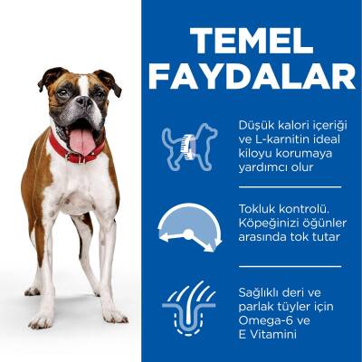Hill's SCIENCE PLAN Light Yetişkin Orta Irk Tavuklu Köpek Maması 2,5 kg - 3
